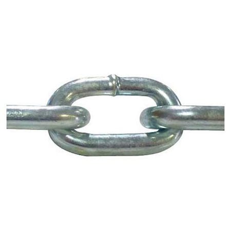 Advantage Grade 30 Proof Coil Chain, 3/16 Dia., 750 Lb. Cap., 250' Pail, Bright Zinc ZPPC187x250